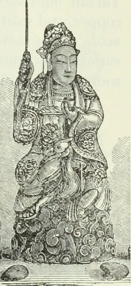 An illustration from Gods and devils of mankind : the whole dark picture strikingly contrasted with the beauty and purity of revealed religion / by Frank S. Dobbins ; assisted by Hon. S. Wells Williams, 1897, leaf 642