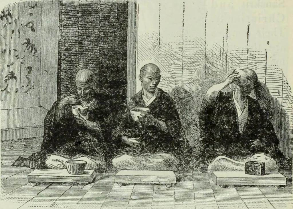 An illustration from Gods and devils of mankind : the whole dark picture strikingly contrasted with the beauty and purity of revealed religion / by Frank S. Dobbins ; assisted by Hon. S. Wells Williams, 1897, leaf 671