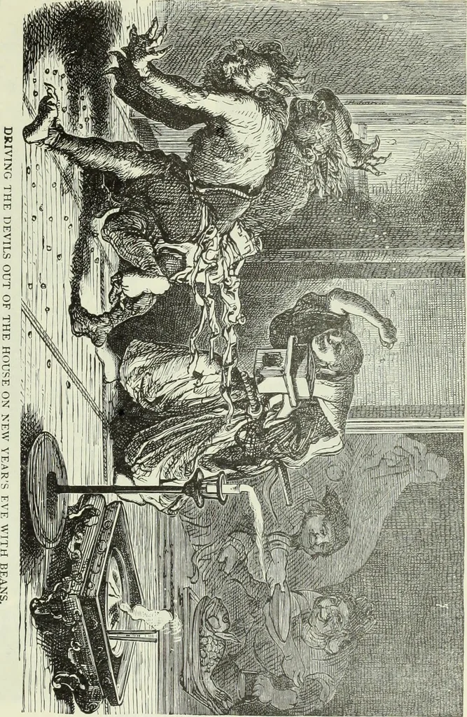 An illustration from Gods and devils of mankind : the whole dark picture strikingly contrasted with the beauty and purity of revealed religion / by Frank S. Dobbins ; assisted by Hon. S. Wells Williams, 1897, leaf 706