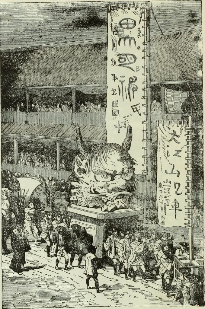 An illustration from Gods and devils of mankind : the whole dark picture strikingly contrasted with the beauty and purity of revealed religion / by Frank S. Dobbins ; assisted by Hon. S. Wells Williams, 1897, leaf 707