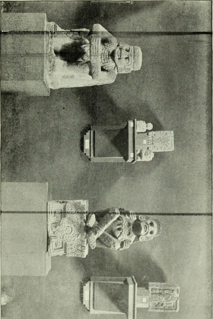 An illustration from Gods and devils of mankind : the whole dark picture strikingly contrasted with the beauty and purity of revealed religion / by Frank S. Dobbins ; assisted by Hon. S. Wells Williams, 1897, leaf 72