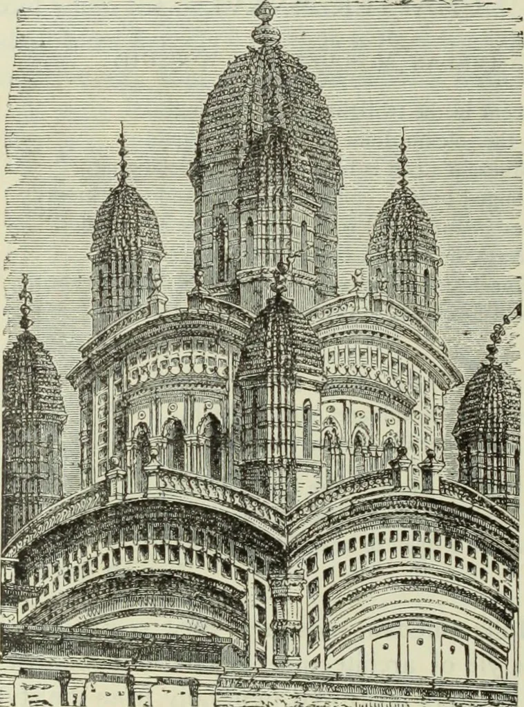 An illustration from Gods and devils of mankind : the whole dark picture strikingly contrasted with the beauty and purity of revealed religion / by Frank S. Dobbins ; assisted by Hon. S. Wells Williams, 1897, leaf 743