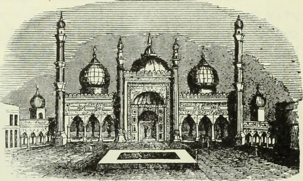 An illustration from Gods and devils of mankind : the whole dark picture strikingly contrasted with the beauty and purity of revealed religion / by Frank S. Dobbins ; assisted by Hon. S. Wells Williams, 1897, leaf 746