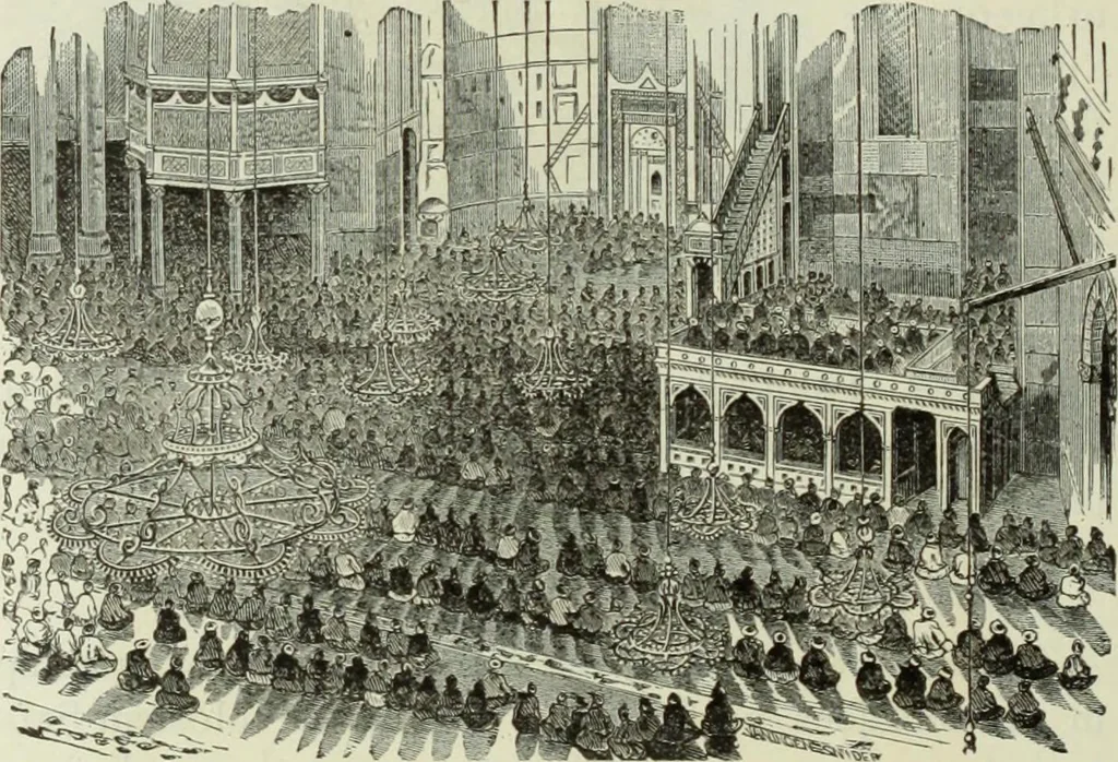 An illustration from Gods and devils of mankind : the whole dark picture strikingly contrasted with the beauty and purity of revealed religion / by Frank S. Dobbins ; assisted by Hon. S. Wells Williams, 1897, leaf 747