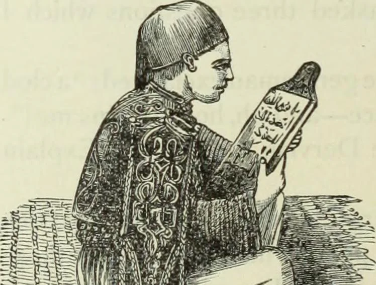 An illustration from Gods and devils of mankind : the whole dark picture strikingly contrasted with the beauty and purity of revealed religion / by Frank S. Dobbins ; assisted by Hon. S. Wells Williams, 1897, leaf 753