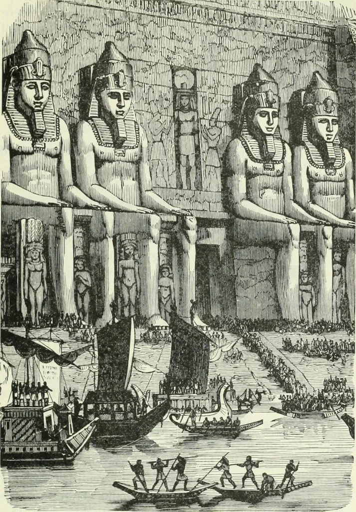 An illustration from Gods and devils of mankind : the whole dark picture strikingly contrasted with the beauty and purity of revealed religion / by Frank S. Dobbins ; assisted by Hon. S. Wells Williams, 1897, leaf 92