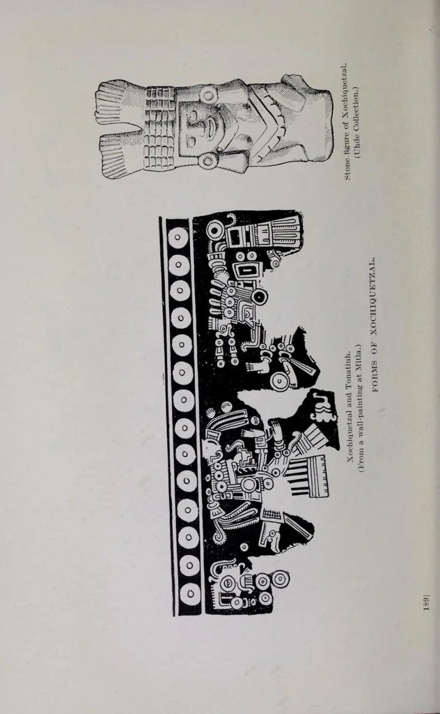 An illustration from The gods of Mexico, 1923, leaf 240