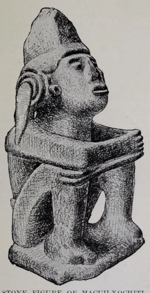 An illustration from The gods of Mexico, 1923, leaf 251