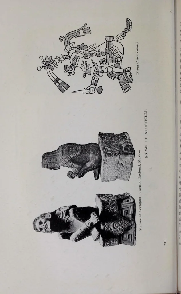 An illustration from The gods of Mexico, 1923, leaf 260