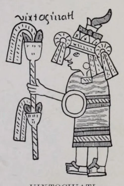 An illustration from The gods of Mexico, 1923, leaf 333