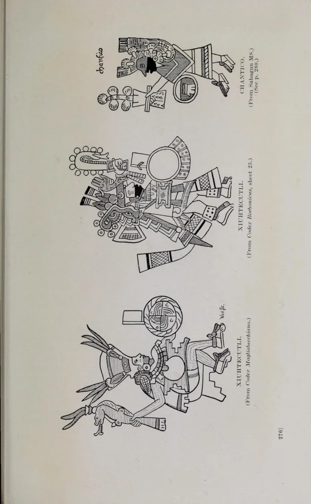 An illustration from The gods of Mexico, 1923, leaf 355