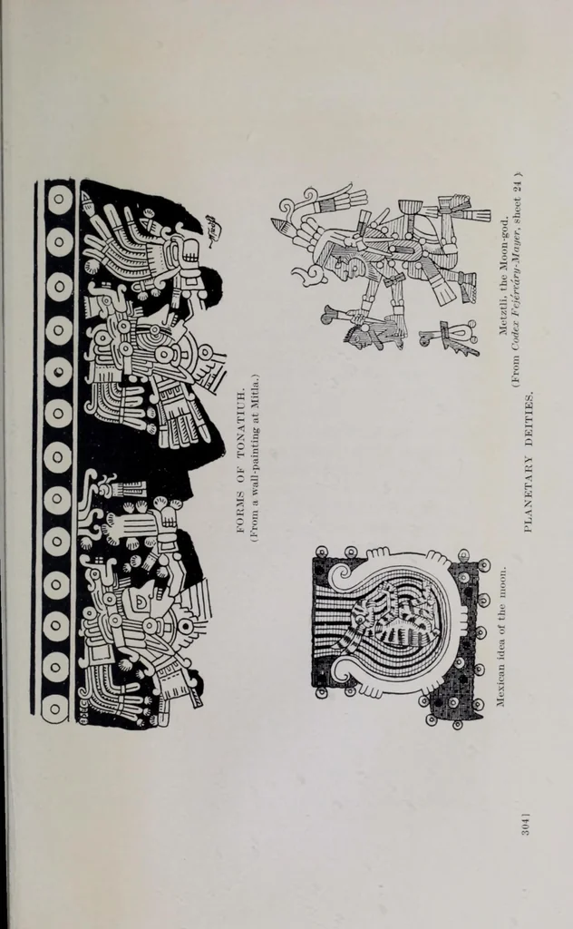 An illustration from The gods of Mexico, 1923, leaf 391