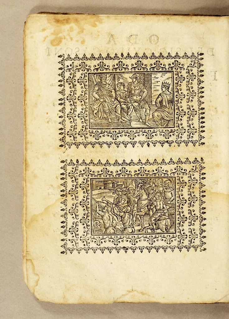 An illustration from Goffredo, overo, Gierusalemme liberata, : poema heroico, 1611, leaf 18