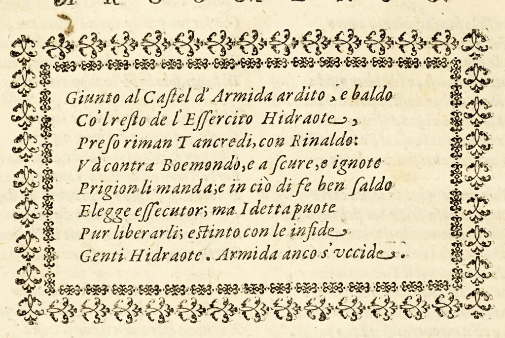An illustration from Goffredo, overo, Gierusalemme liberata, : poema heroico, 1611, leaf 286