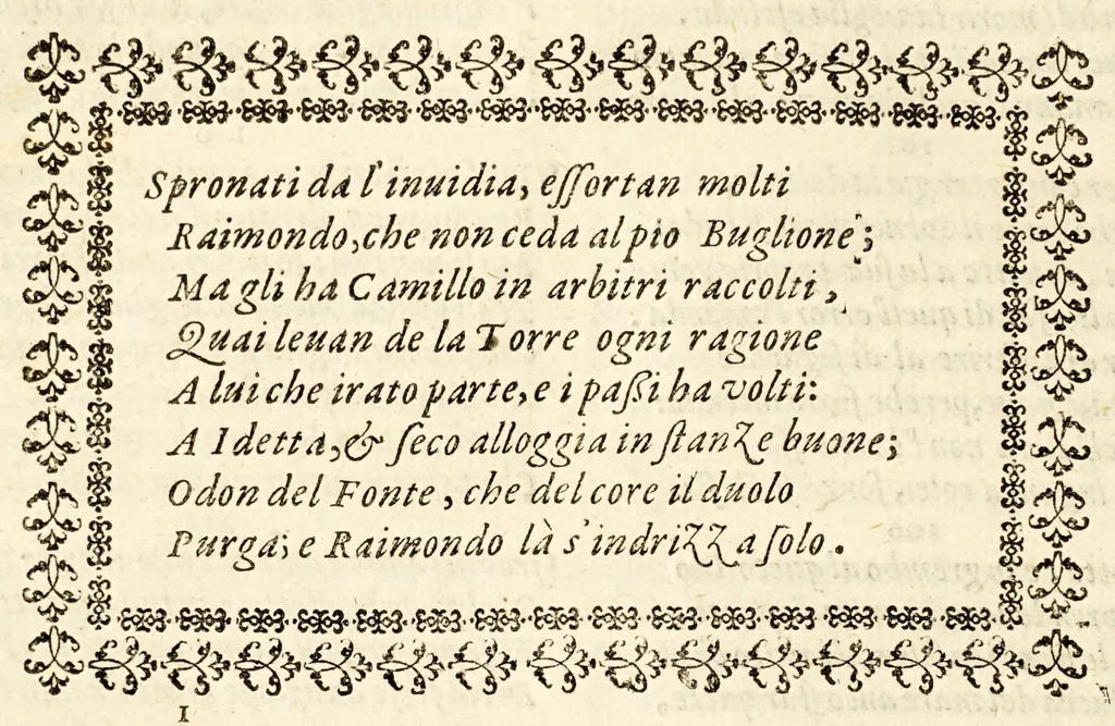 An illustration from Goffredo, overo, Gierusalemme liberata, : poema heroico, 1611, leaf 298
