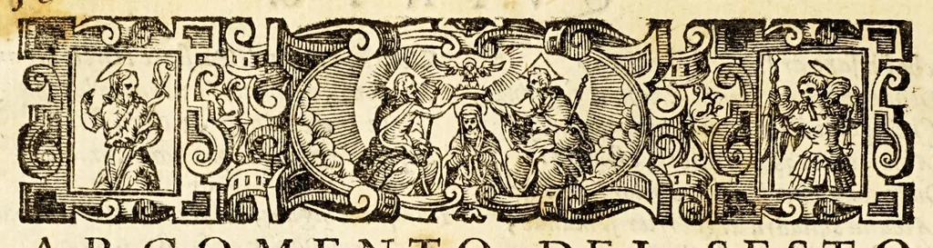 An illustration from Goffredo, overo, Gierusalemme liberata, : poema heroico, 1611, leaf 74