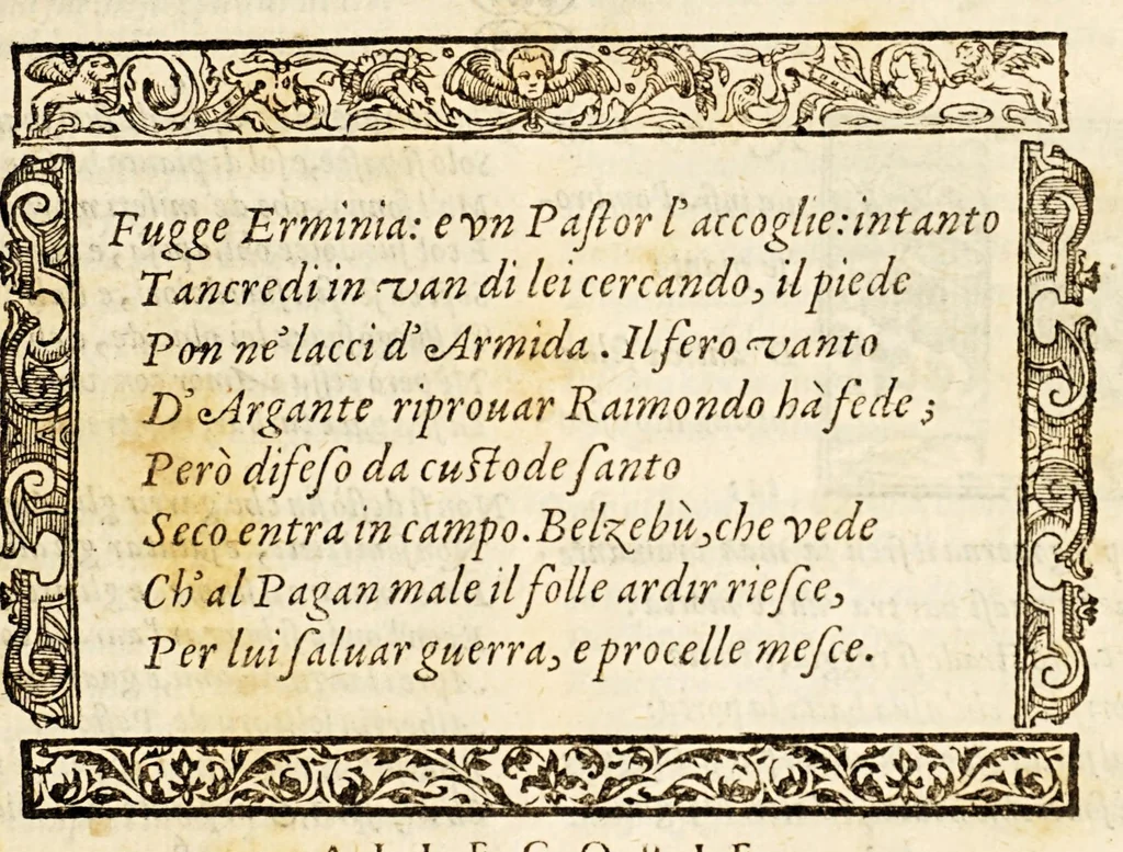 An illustration from Goffredo, overo, Gierusalemme liberata, : poema heroico, 1611, leaf 87