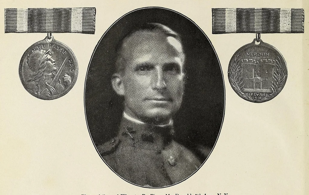 An illustration from "Going thru" with a golden spoon : an illustrated story of the 52nd Brigade Field Artillery, American Expeditionary Forces, 1919, leaf 6