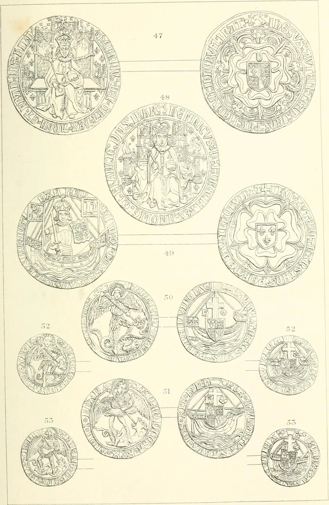 An illustration from The gold coins of England, arranged and described: being a sequel to Mr. Hawkins' Silver coins of England, 1884, leaf 239