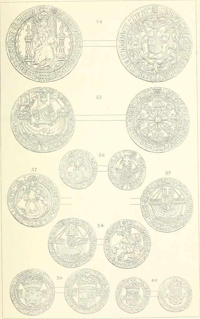An illustration from The gold coins of England, arranged and described: being a sequel to Mr. Hawkins' Silver coins of England, 1884, leaf 241
