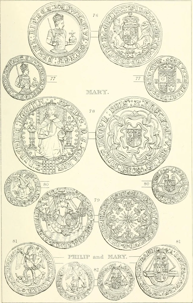 An illustration from The gold coins of England, arranged and described: being a sequel to Mr. Hawkins' Silver coins of England, 1884, leaf 247