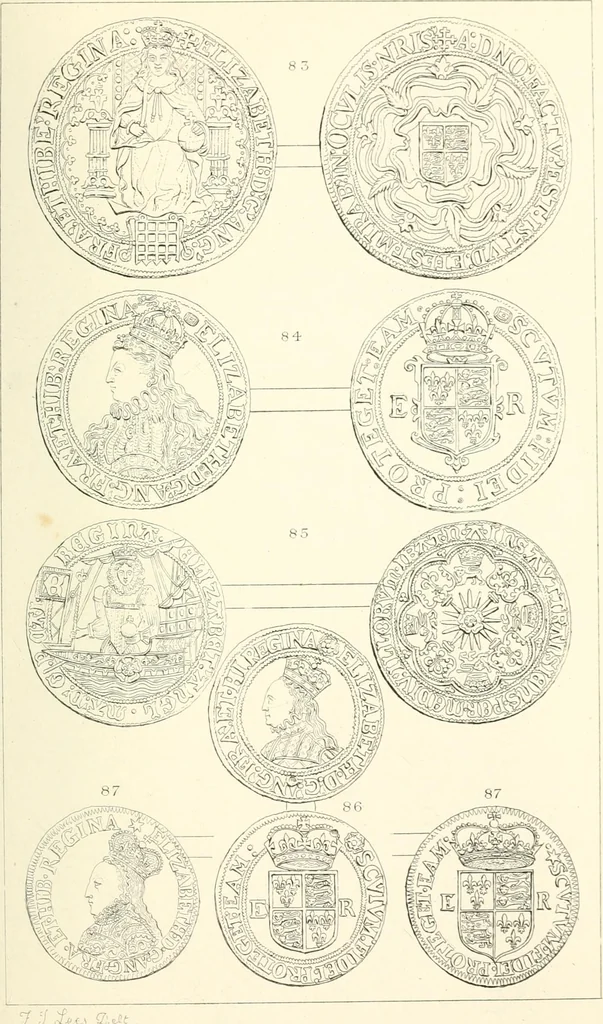 An illustration from The gold coins of England, arranged and described: being a sequel to Mr. Hawkins' Silver coins of England, 1884, leaf 249