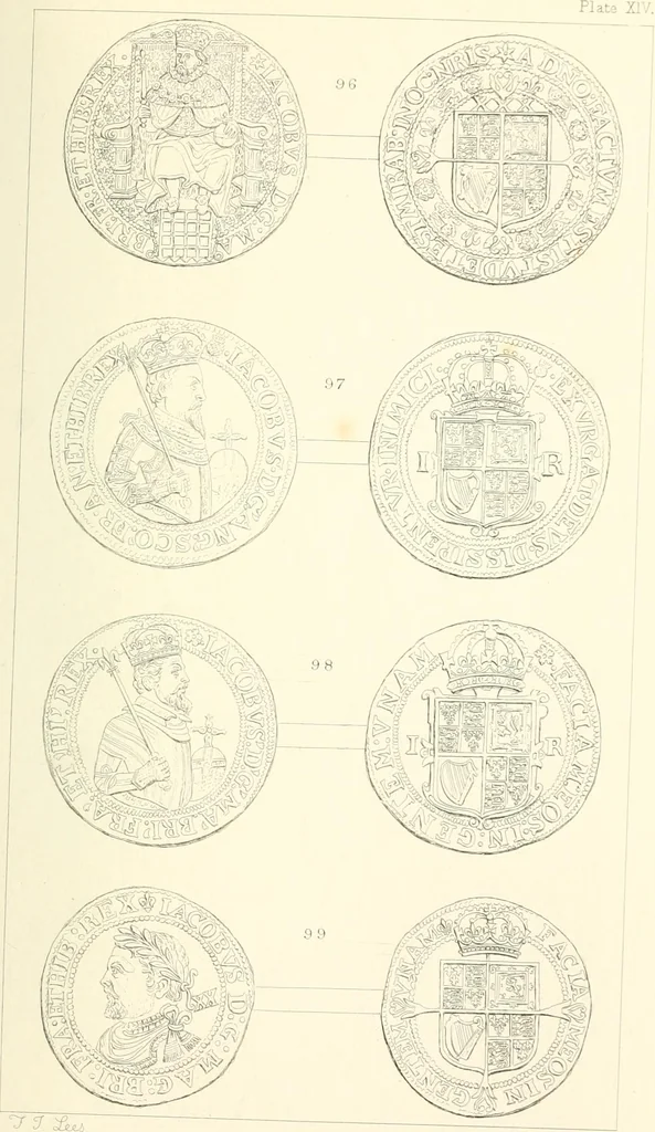 An illustration from The gold coins of England, arranged and described: being a sequel to Mr. Hawkins' Silver coins of England, 1884, leaf 253