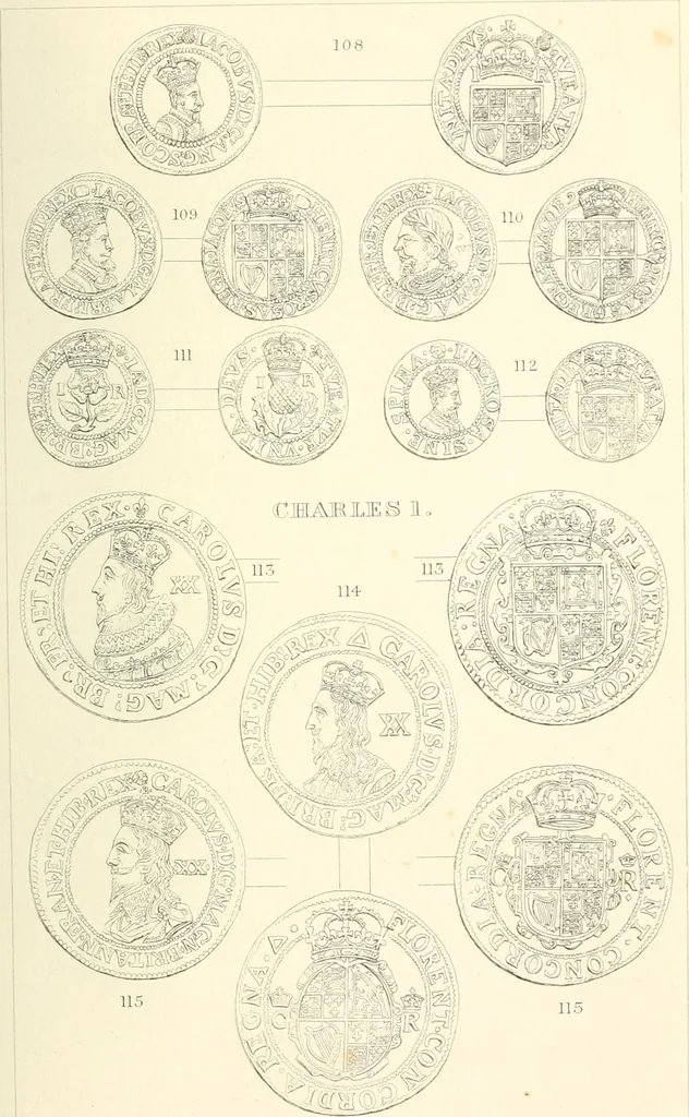 An illustration from The gold coins of England, arranged and described: being a sequel to Mr. Hawkins' Silver coins of England, 1884, leaf 257