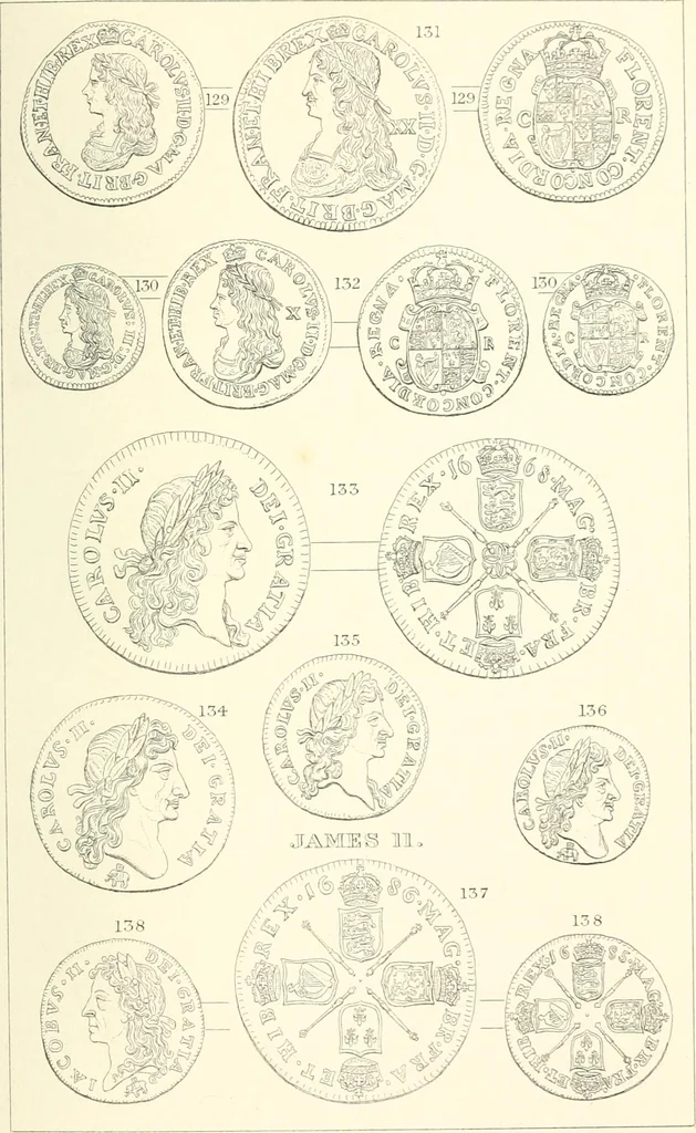 An illustration from The gold coins of England, arranged and described: being a sequel to Mr. Hawkins' Silver coins of England, 1884, leaf 263