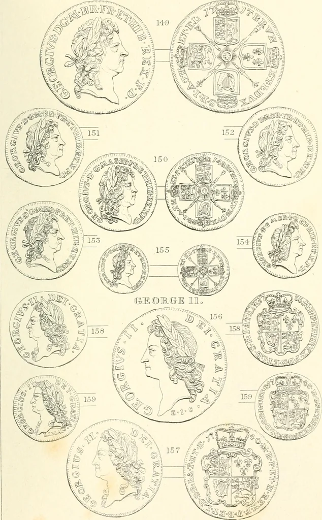 An illustration from The gold coins of England, arranged and described: being a sequel to Mr. Hawkins' Silver coins of England, 1884, leaf 267