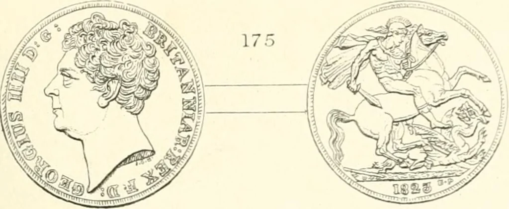 An illustration from The gold coins of England, arranged and described: being a sequel to Mr. Hawkins' Silver coins of England, 1884, leaf 271