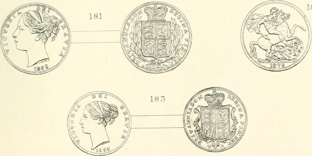 An illustration from The gold coins of England, arranged and described: being a sequel to Mr. Hawkins' Silver coins of England, 1884, leaf 271
