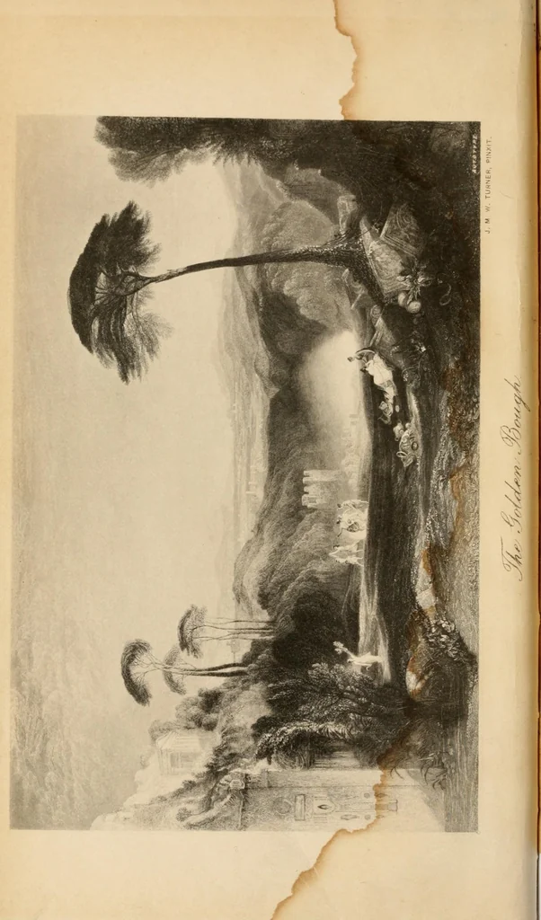 An illustration from The golden bough : a study in magic and religion, 1900, leaf 14