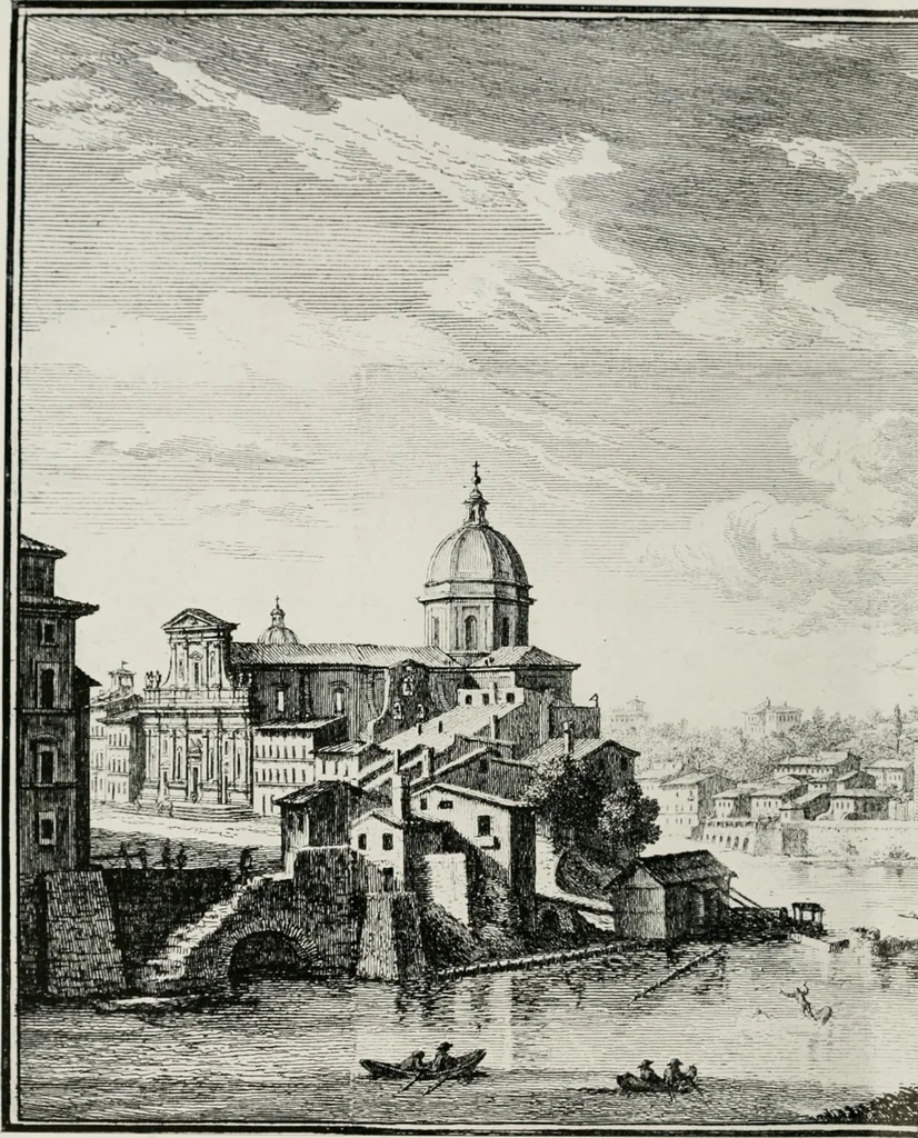 An illustration from The golden days of the renaissance in Rome, from the pontificate of Julius II to that of Paul III, 1906, leaf 105