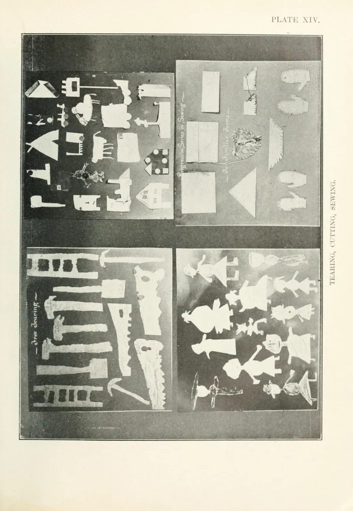 An illustration from Golden jubilee edition of The paradise of childhood, a practical guide to kindergartners, 1916, leaf 73