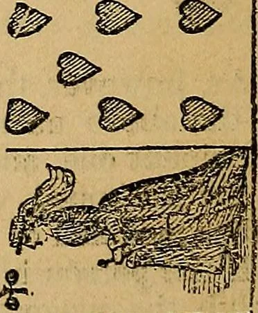 An illustration from The golden wheel dream-book and fortune-teller : being the most complete work on fortune-telling and interpreting dreams ever printed, containing an alphabetical list of dreams, with their interpretation, and the lucky numbers they signify; also explaining how to tell fortunes by the mysterious golden wheel..., 1862, leaf 105