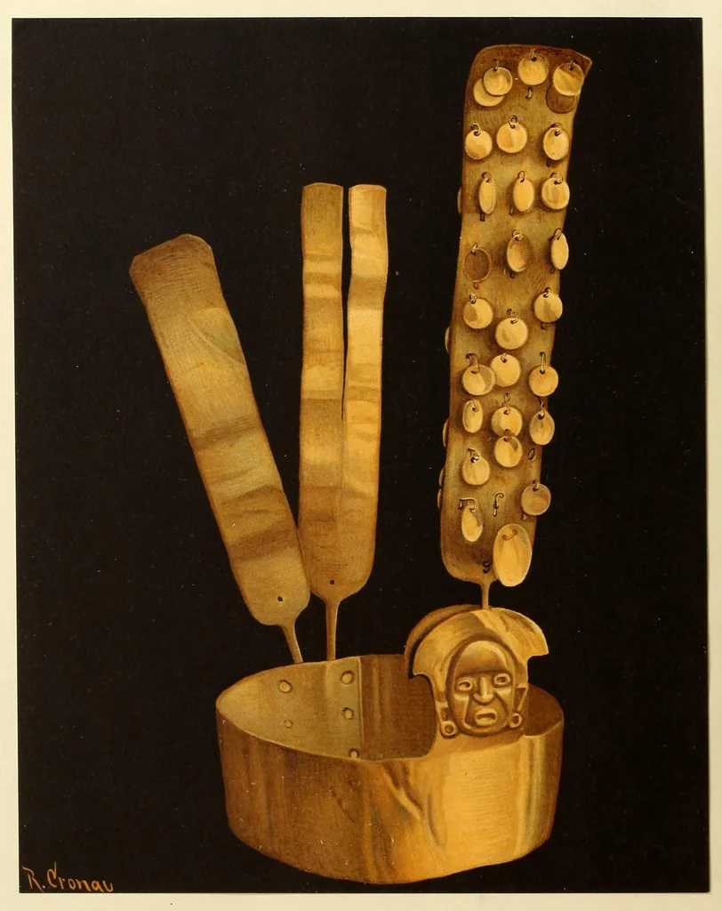 An illustration from The gold treasure of Sigsig, Ecuador, 1924, leaf 6