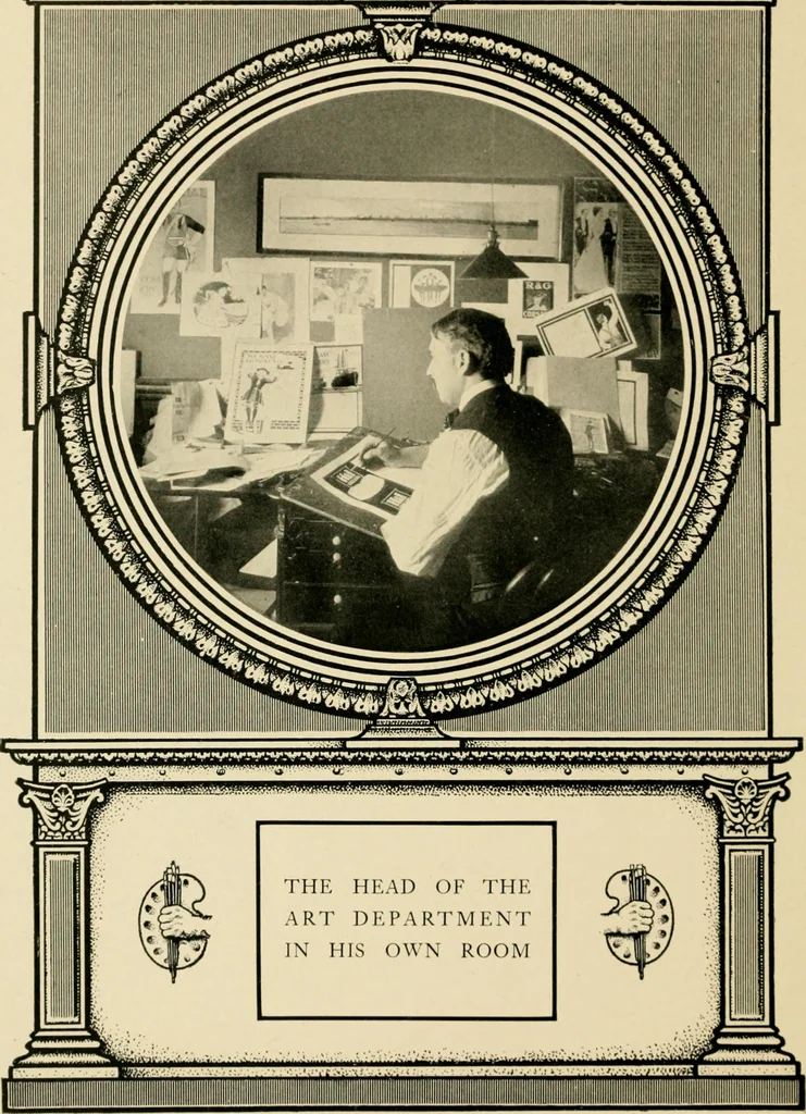 An illustration from Good advertising : and where it is made, 1905, leaf 24