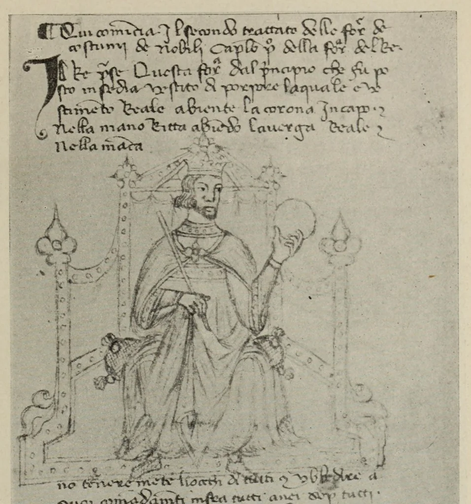 An illustration from Good companion (Bonus socius) : XIIIth century manuscript collection of chess problems, 1910, leaf 129