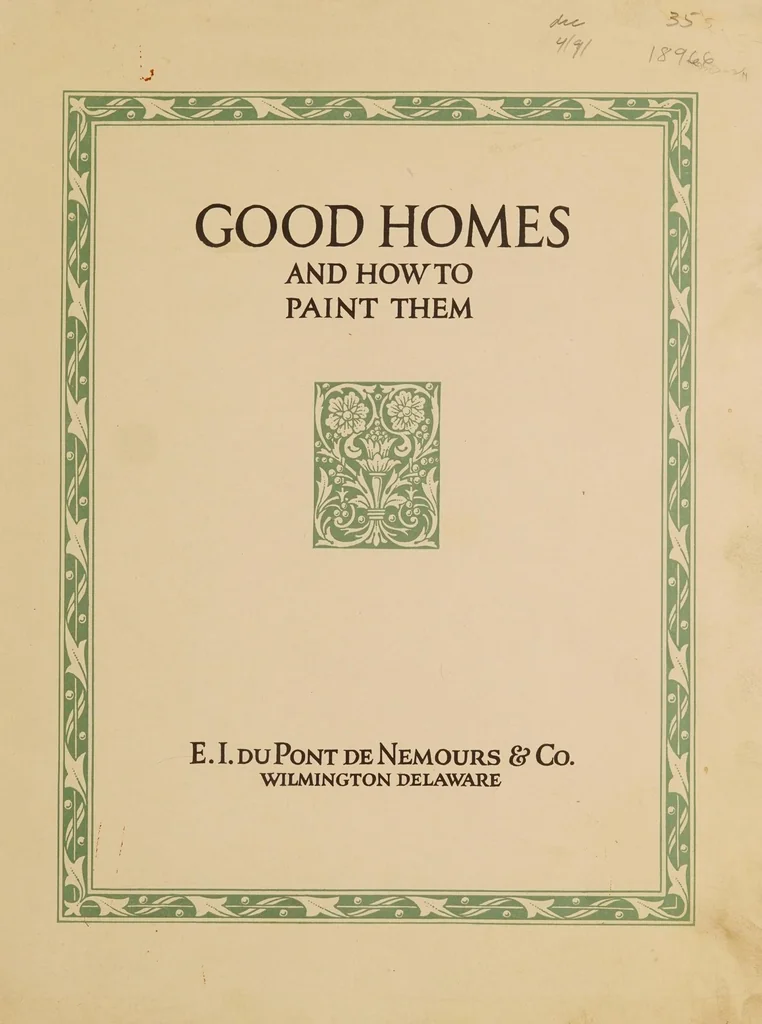 An illustration from Good homes and how to paint them, 1920, leaf 3