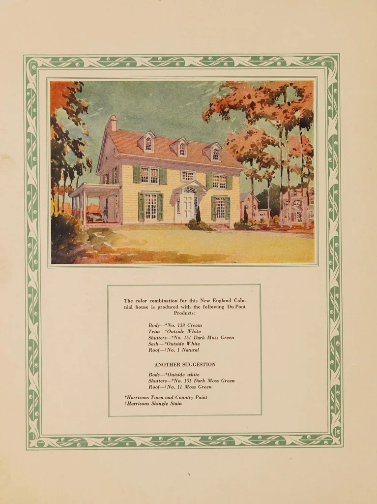 An illustration from Good homes and how to paint them, 1920, leaf 8
