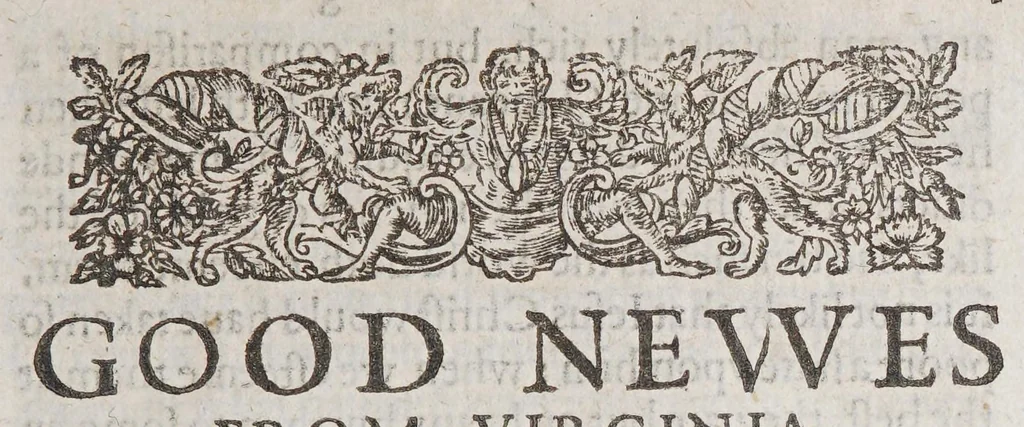 An illustration from Good newes from Virginia. : Sent to the Counsell and Company of Virginia, resident in England. From Alexander Whitaker, the Minister of Henrico in Virginia. : Wherein also is a narration of the present state of that countrey, and our colonies there., 1613, leaf 35