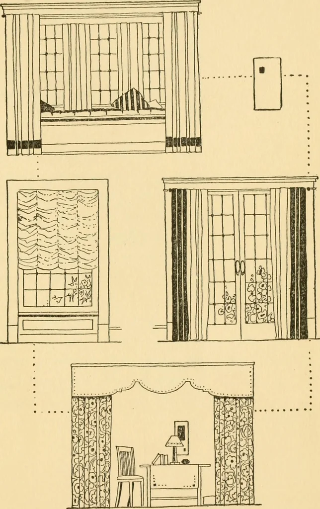 An illustration from Good taste in home furnishing, 1915, leaf 100