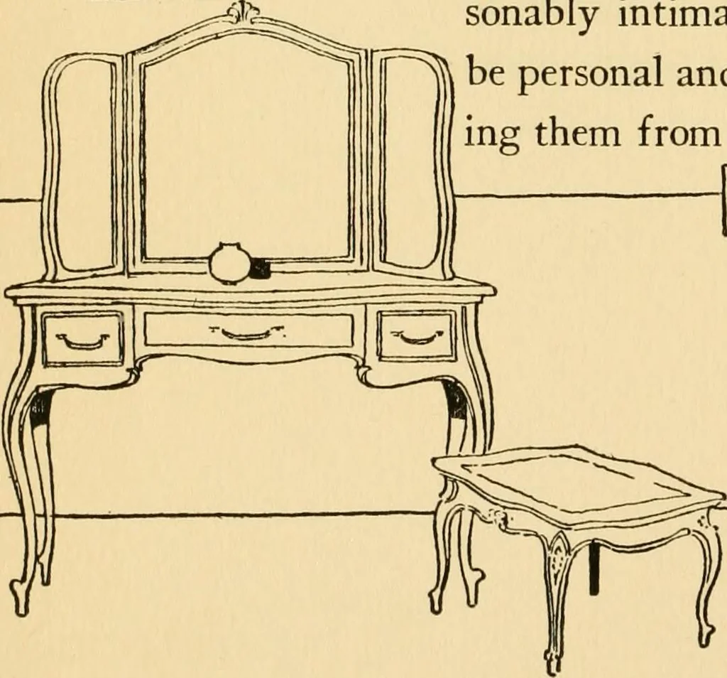 An illustration from Good taste in home furnishing, 1915, leaf 111