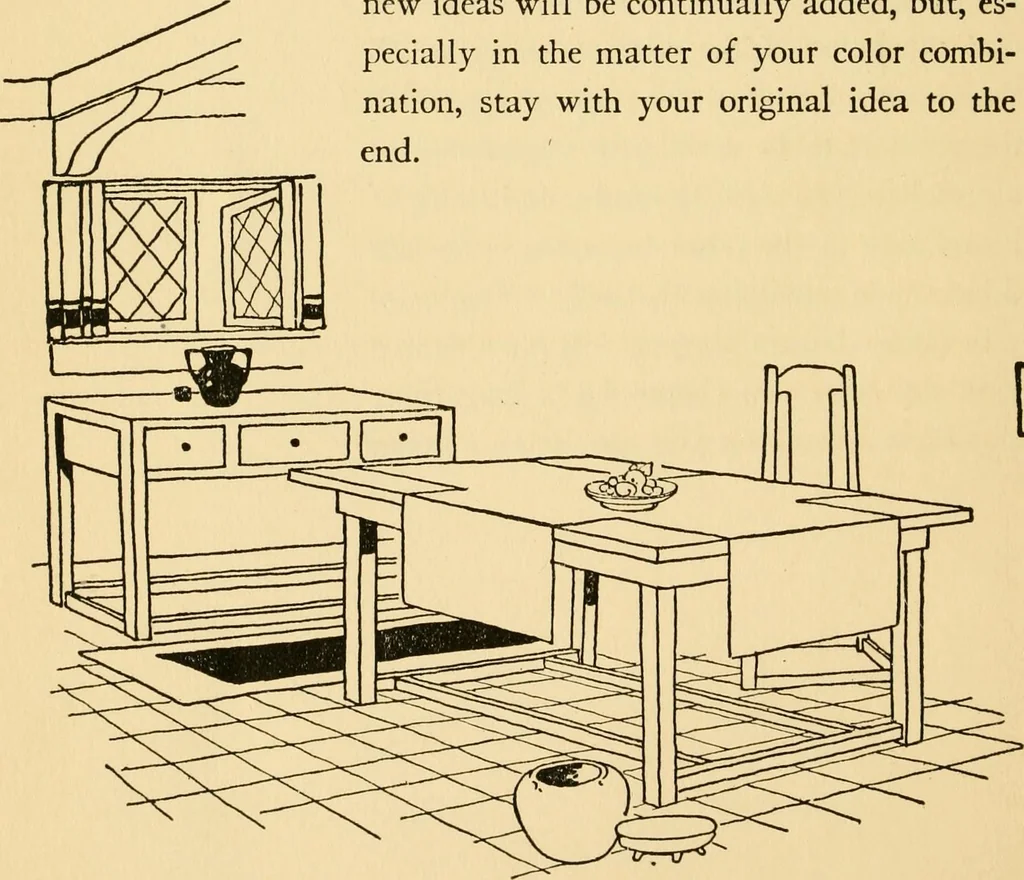 An illustration from Good taste in home furnishing, 1915, leaf 29