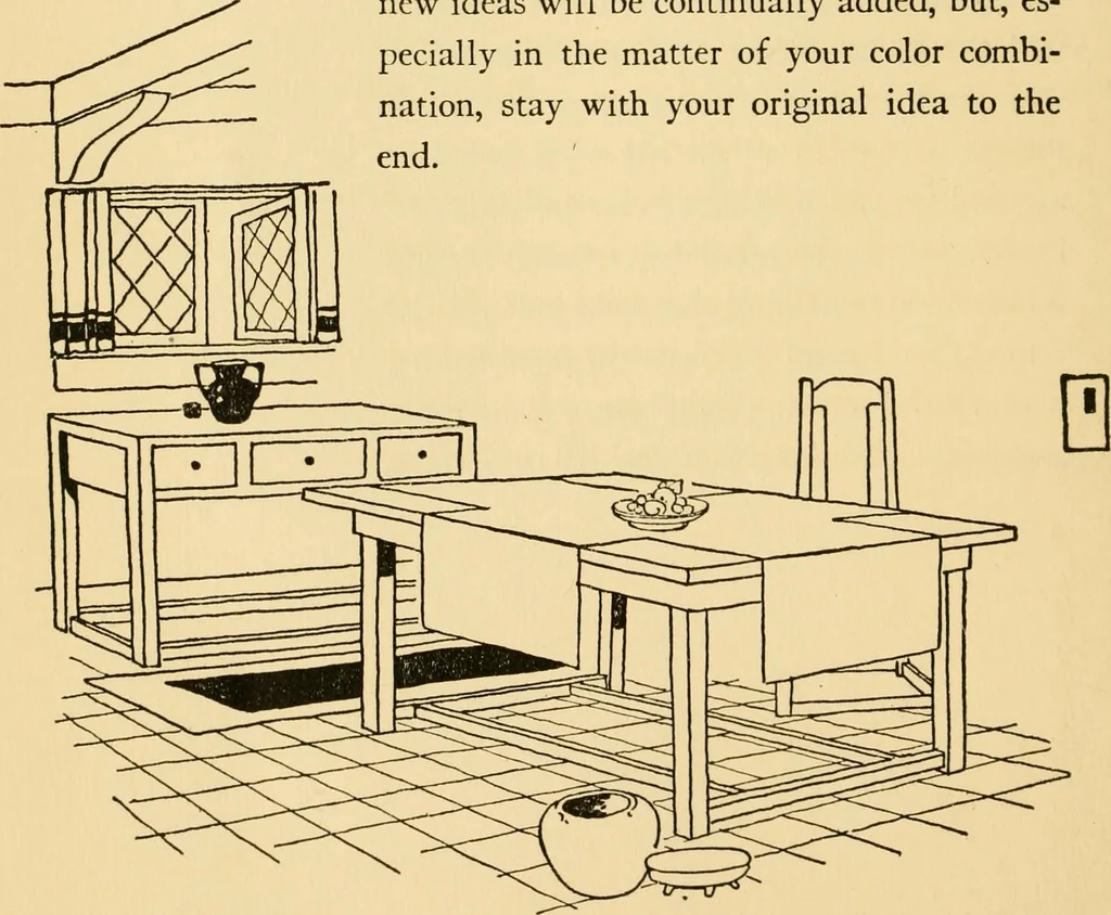 An illustration from Good taste in home furnishing, 1915, leaf 31