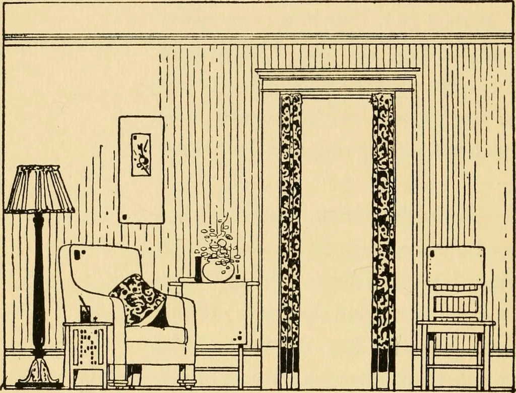 An illustration from Good taste in home furnishing, 1915, leaf 35