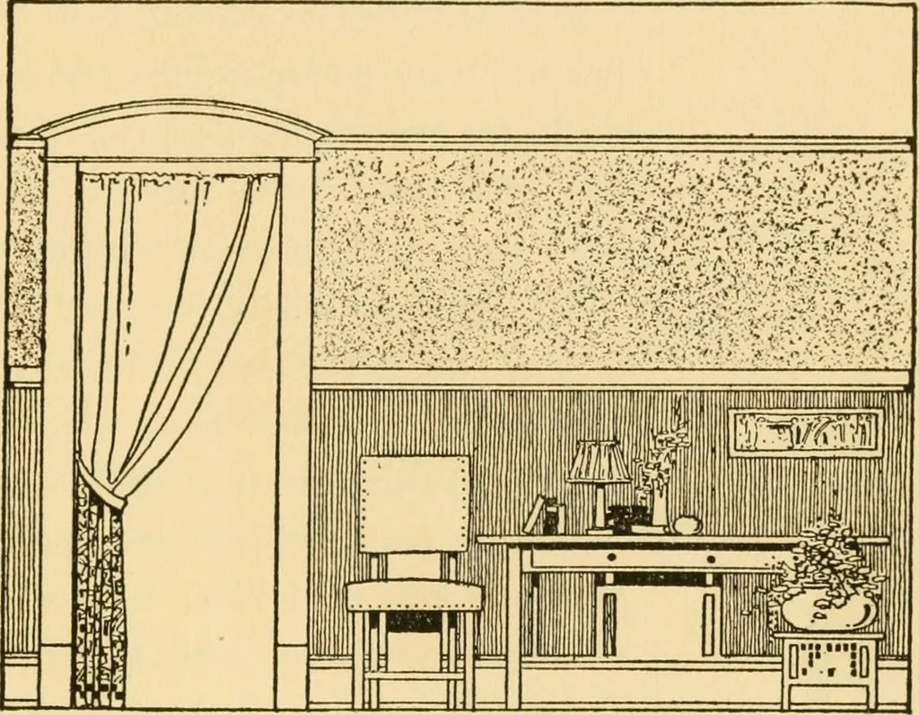 An illustration from Good taste in home furnishing, 1915, leaf 36