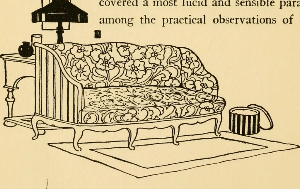 An illustration from Good taste in home furnishing, 1915, leaf 39