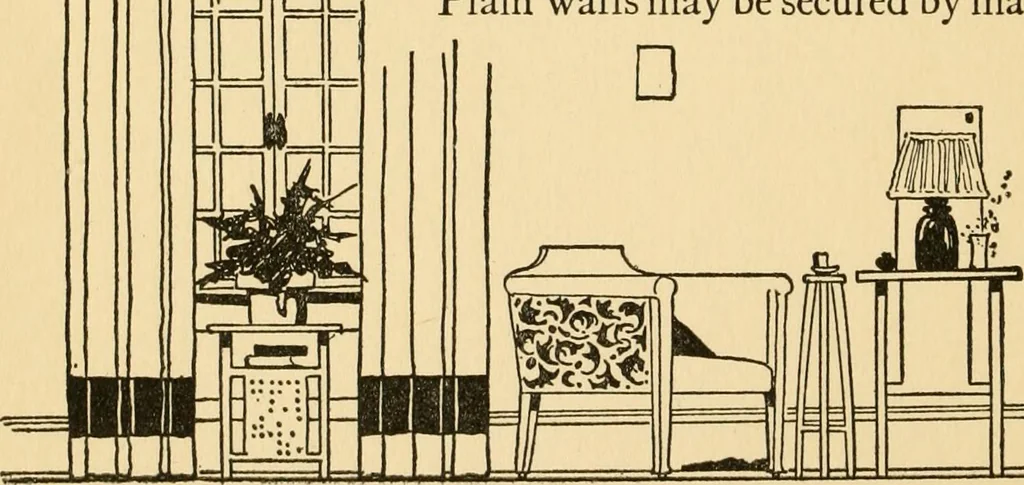 An illustration from Good taste in home furnishing, 1915, leaf 43